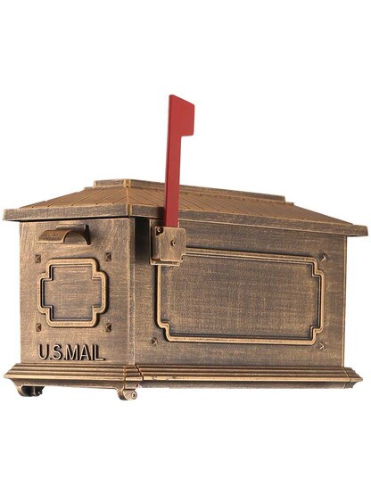Kingston Curbside Mailbox in Hand Rubbed Bronze.